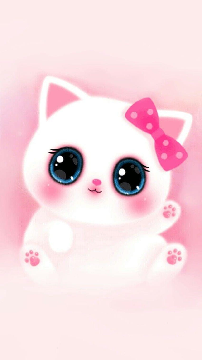 Pink Cute Girly Cat Melody Iphone HD phone wallpaper