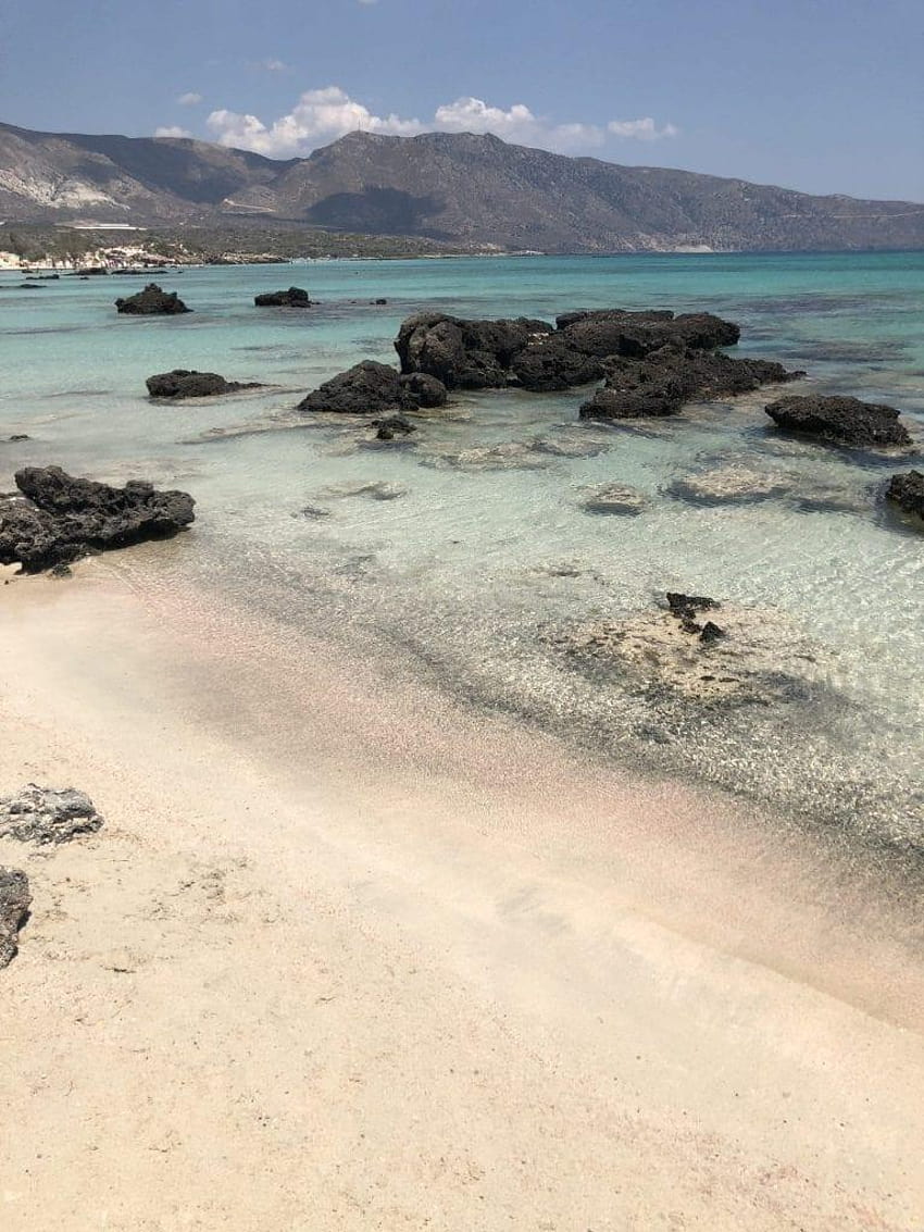 エラフォニッシ ビーチ: ピンク ビーチ クレタ島への旅行ガイド ~ 気まぐれな世界, エラフォニシ HD電話の壁紙