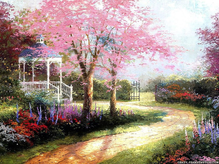 of Spring Spring scenario Beautiful, flower scenario HD wallpaper