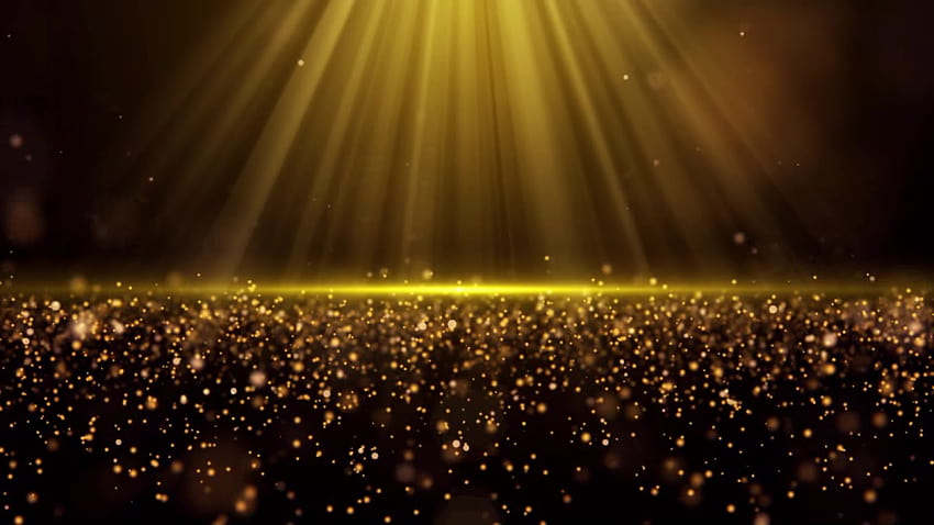 Cahaya menyinari partikel debu emas 2017911 Stok Video di Vecteezy Wallpaper HD