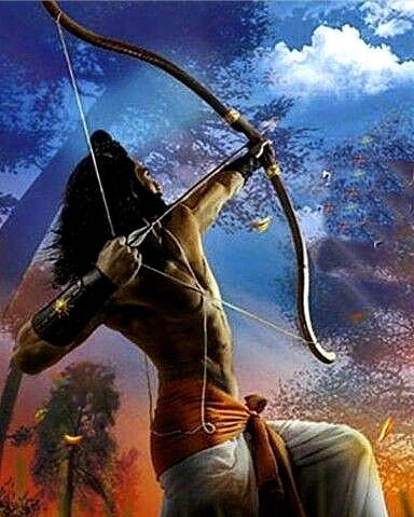Jai shri Ram, lord rama bow and arrow HD phone wallpaper