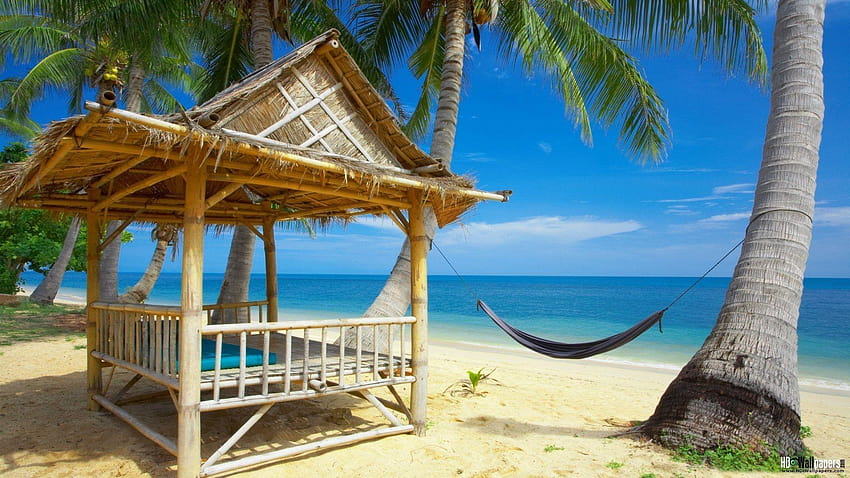 Tropical Beach Resort for Backgrounds Full, full for HD wallpaper