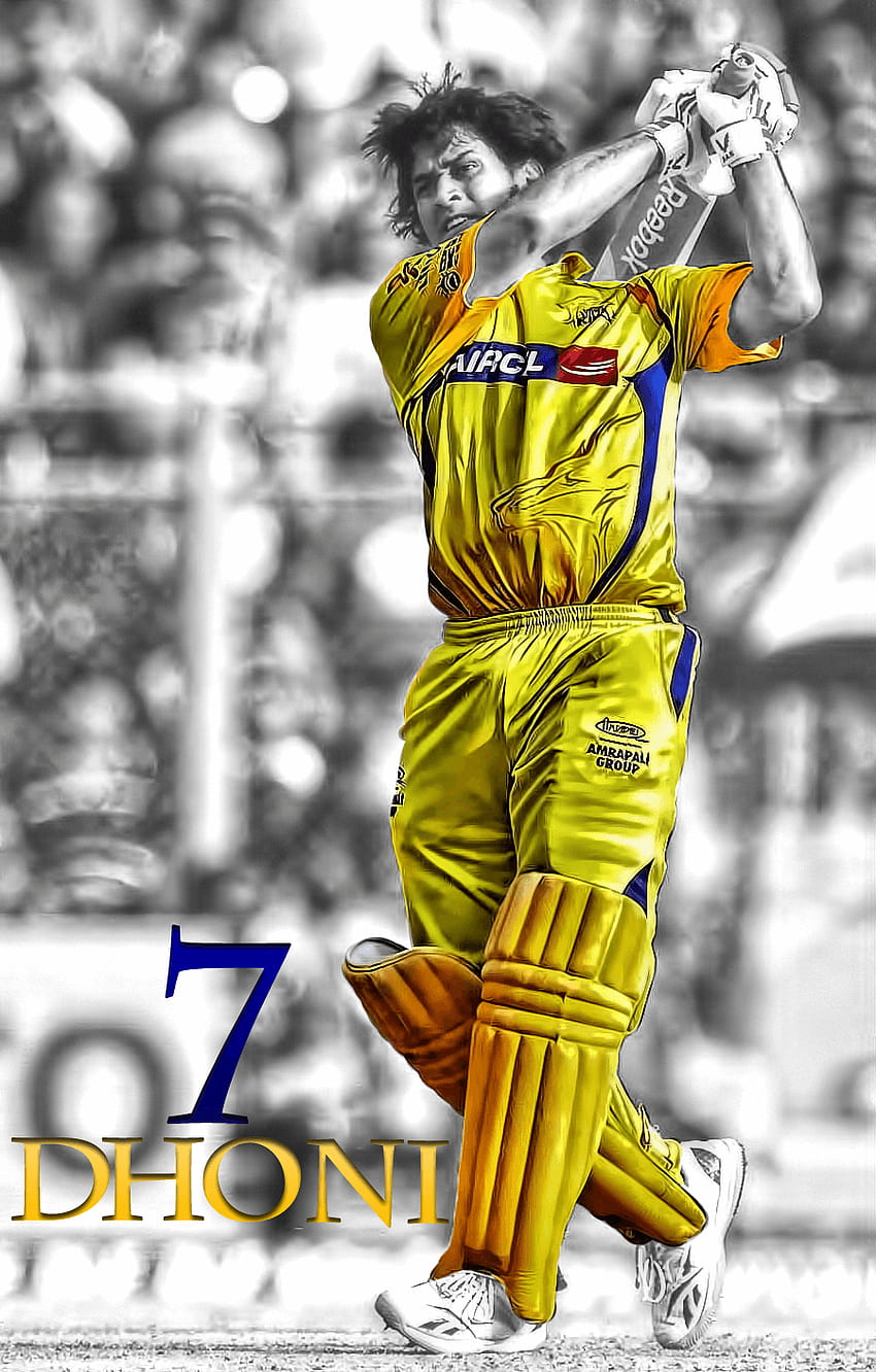 MS Dhoni CSK Wall Sticker Poster for MSD Lovers : Amazon.in: Home & Kitchen