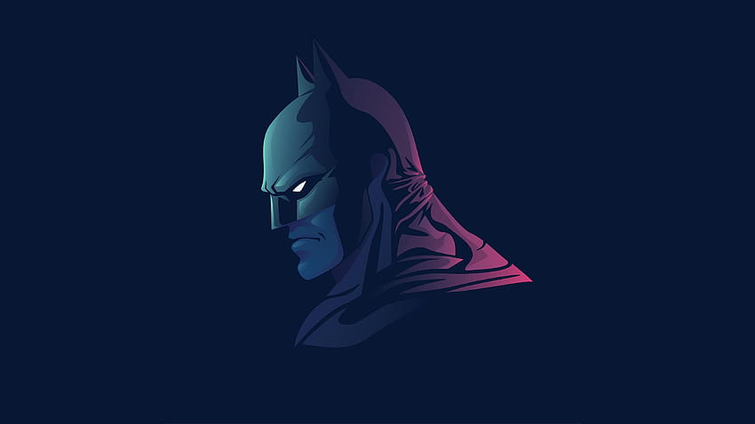 Batman The Dark Knight Minimal süper kahramanlar, sanat eseri minimal batman HD duvar kağıdı