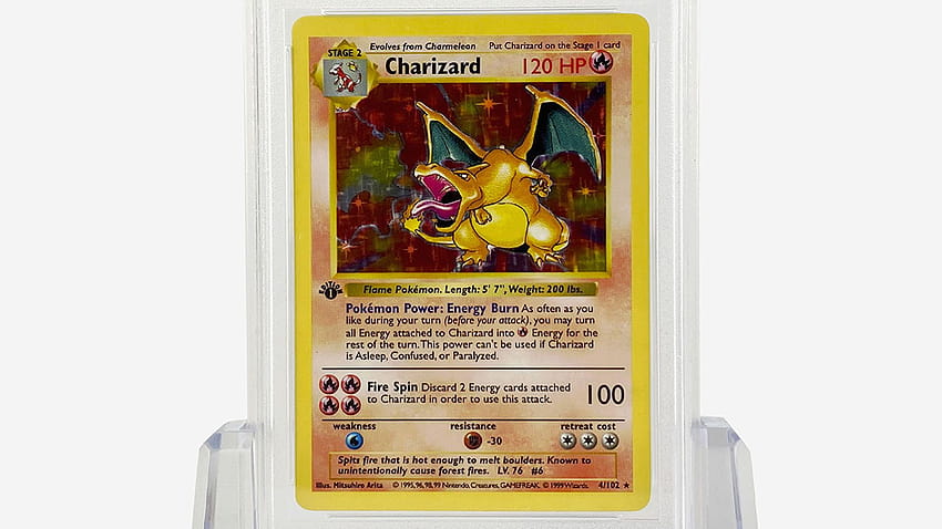 1999 shiny Charizard Pokémon card sells for record £169,000 HD wallpaper