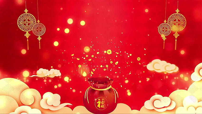 2020 Chinese New Year Spring Festival Red Annual Meeting ตรุษจีนปี 2020 วอลล์เปเปอร์ HD