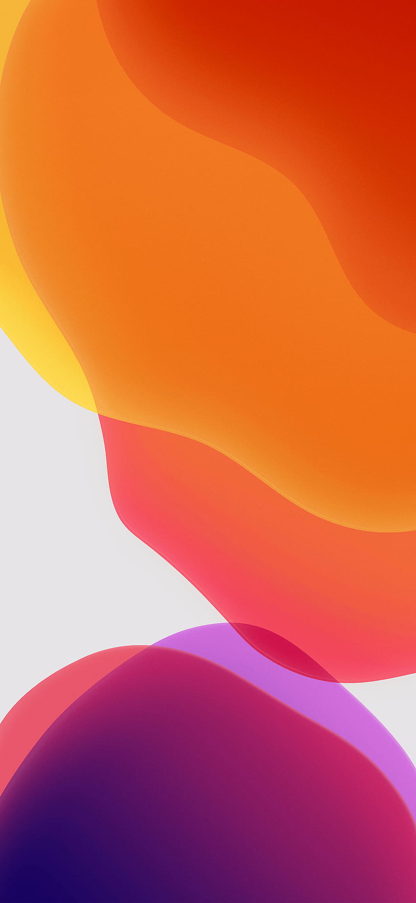 iOS 13, orange iphone HD phone wallpaper