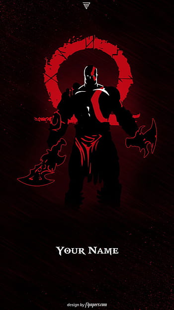 God Of War, kratos gaming logo HD phone wallpaper