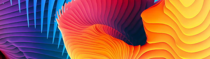 Spectrum , Spiral, Colorful, Symmetric, Rhythm, Aesthetic, Abstract, colorful lines spiral waves HD wallpaper