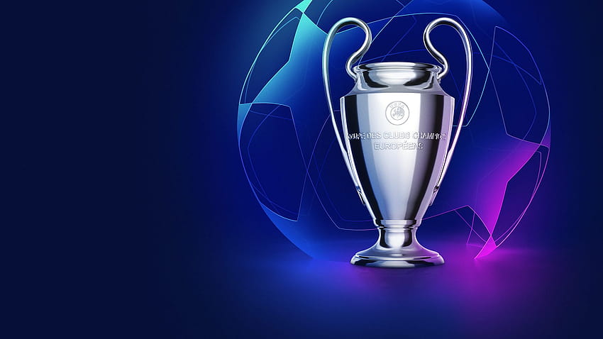 Regardez les matchs de l'UEFA Champions League en direct, le trophée de la Ligue des champions Fond d'écran HD