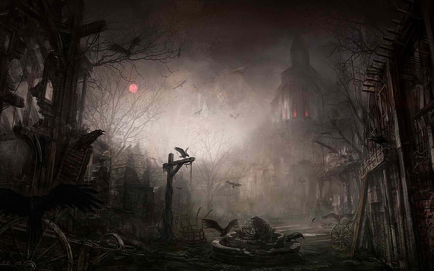 Choose The Best Horror Music From Scary Library Music, halloween fantasy HD wallpaper