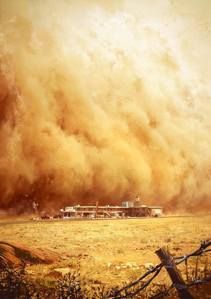 Dark Days : tempesta di sabbia di Tohad, tempesta di polvere Sfondo del telefono HD