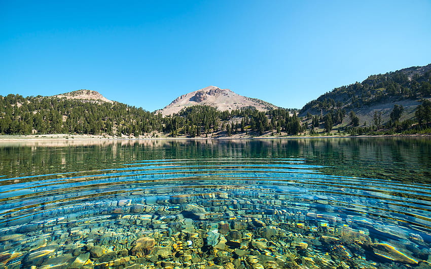 California EE.UU. Lago Helen Lassen Bosque Nacional, 3360x2100 fondo de pantalla