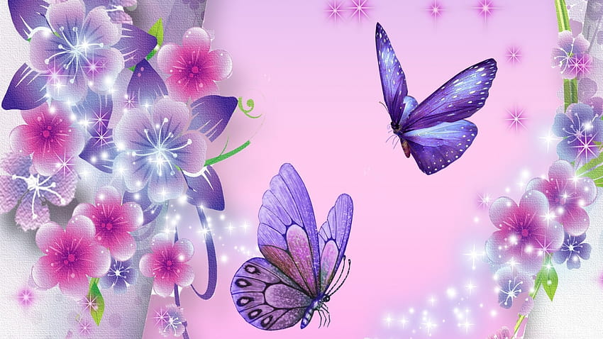 Beautiful flower and butterfly backgrounds MEMEs [1440x900] for your ...