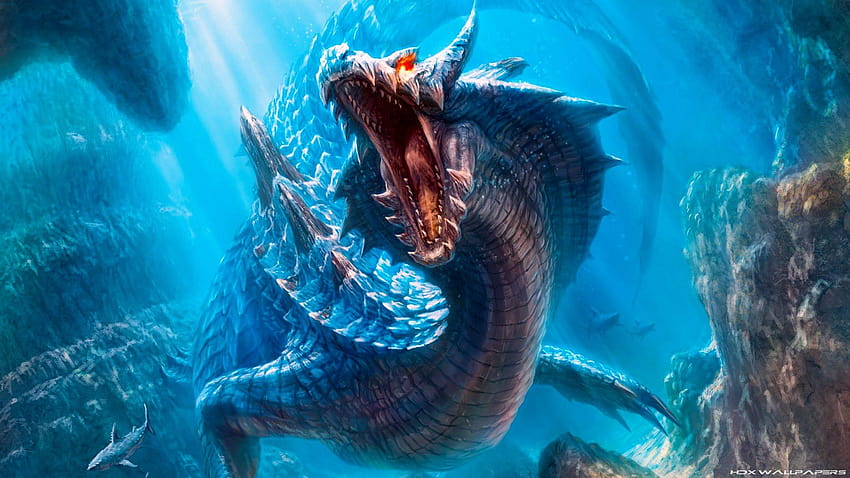 Sea Monster Fantasy, seamonster HD wallpaper
