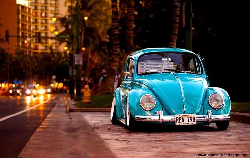 Volkswagen Beetle Street Tuning Car Best, carro besouro papel de parede HD