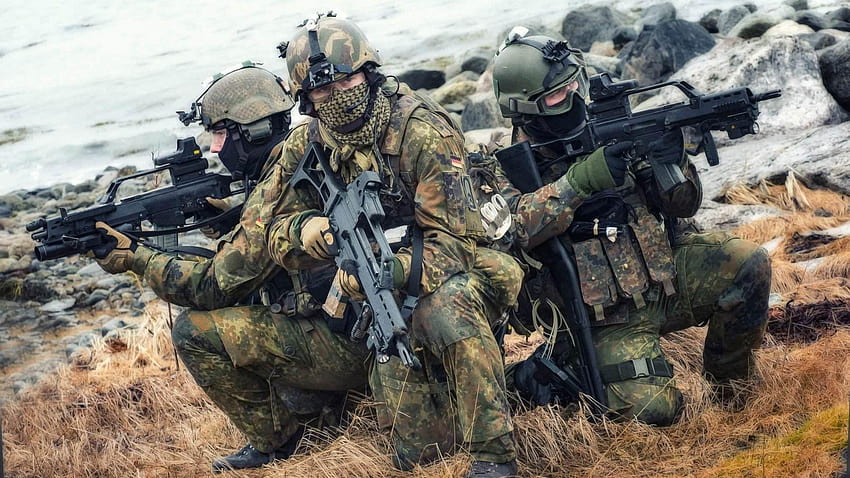 1920x1080 outfit, the bundeswehr, germany, soldiers, hk g36 HD wallpaper