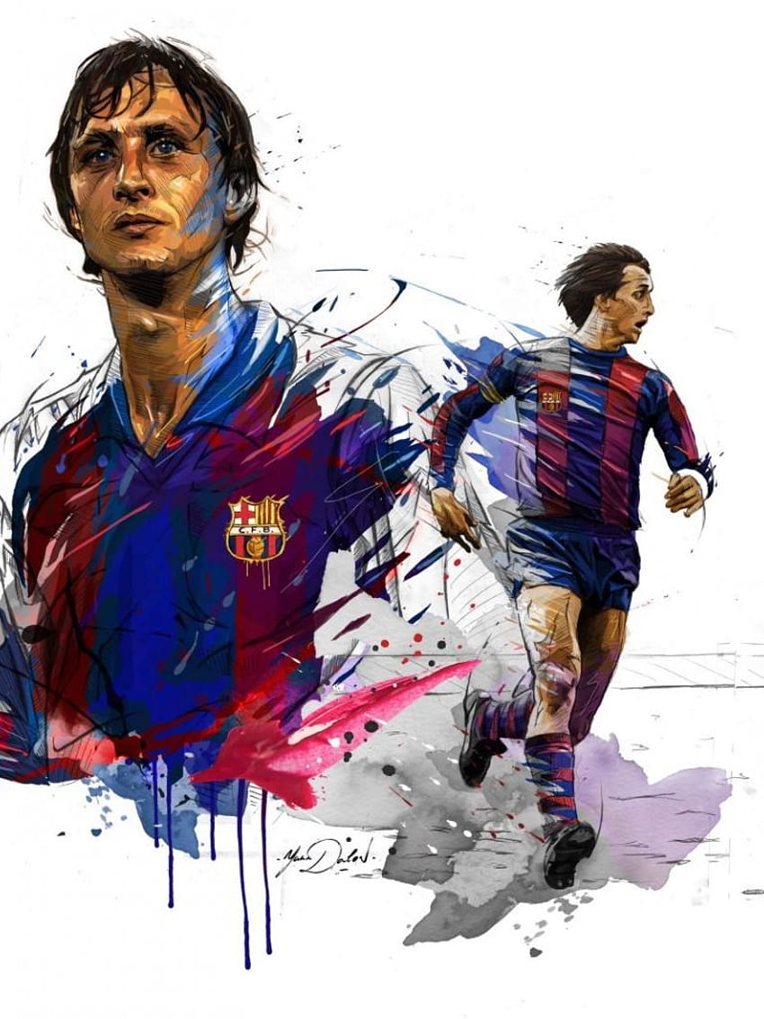 Johan Cruyff, Barcelona-Legenden HD-Handy-Hintergrundbild