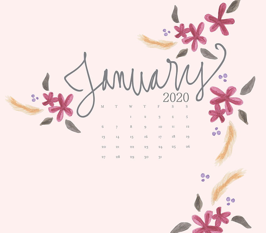 6 January 2020 Calendar HD wallpaper | Pxfuel