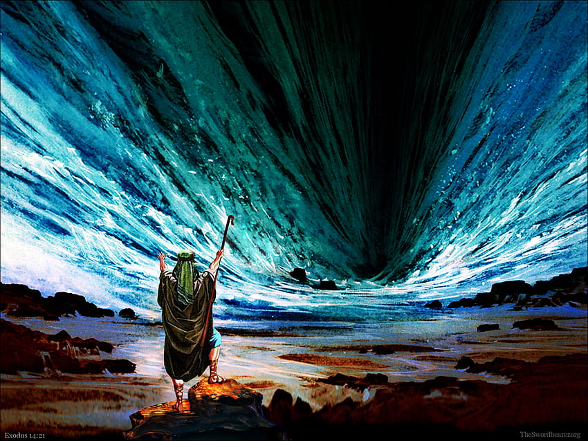 Moses  the Parting of the Red Sea Illustration  World History  Encyclopedia