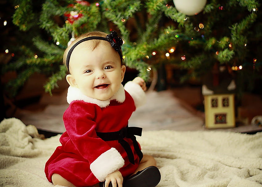 Christmas Baby, cute baby christmas HD wallpaper | Pxfuel