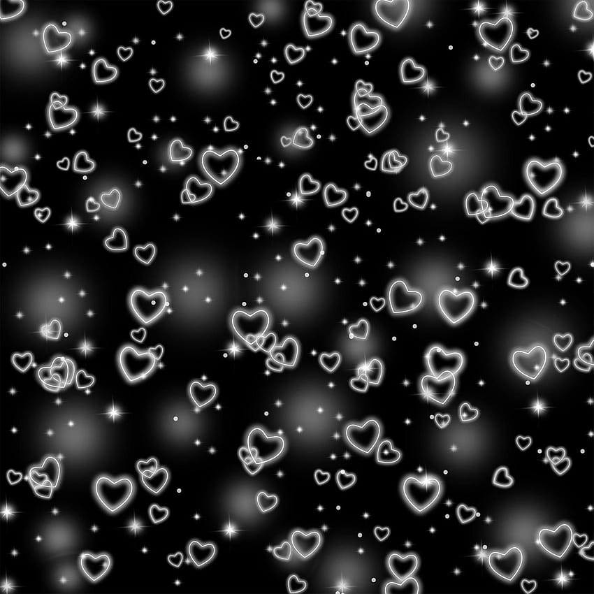 Début des années 2000 coeur graphie toile de fond Birtay fête toile de fond Saint Valentin noir blanc vinyle Booth arrière-plans en 2021 Fond d'écran de téléphone HD