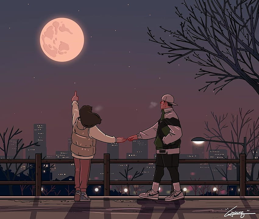 Pin auf Freund und Freundin, Anime-Paar-Ästhetik HD-Hintergrundbild