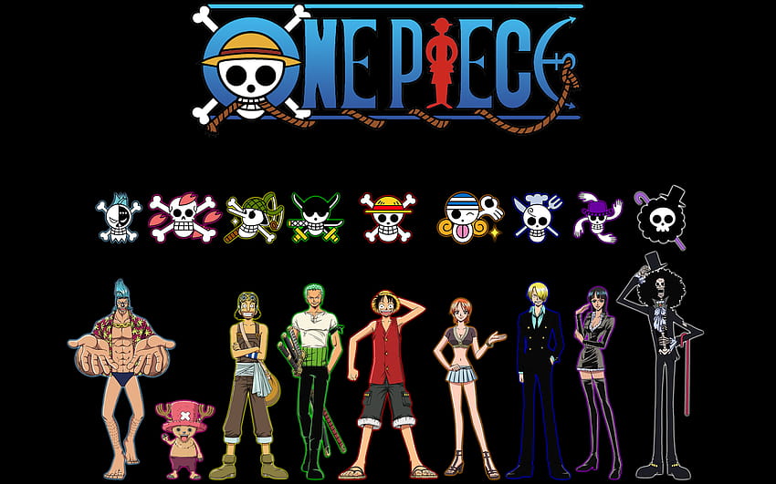 : One Piece, Franky, Tony Tony Chopper, Usopp, Roronoa Zoro, Monkey D Luffy, นามิ, ซันจิ, Nico Robin, Brook, สาวอะนิเมะ, เด็กชายอะนิเมะ 1920x1200 วอลล์เปเปอร์ HD