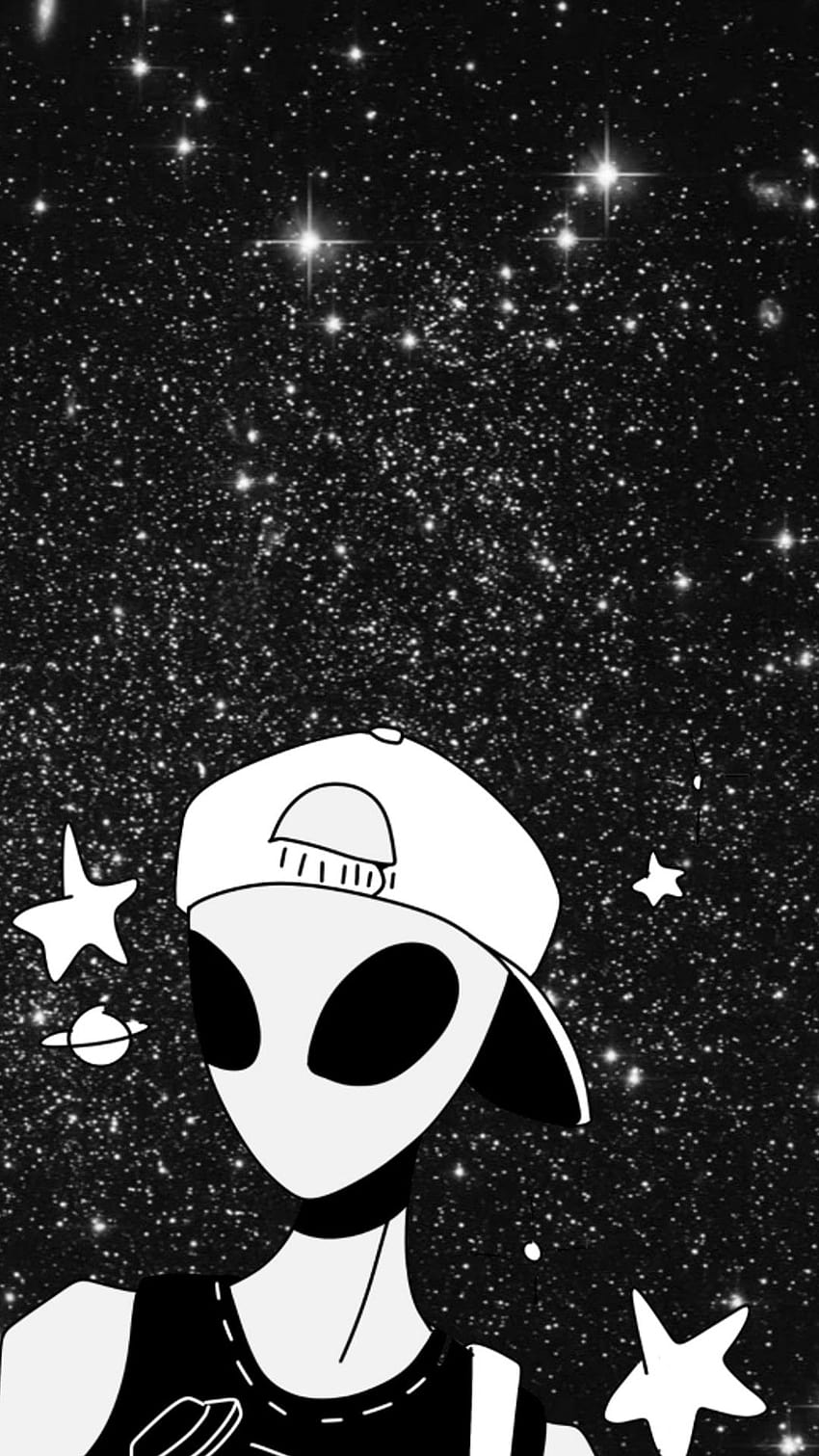 black and white galaxy tumblr