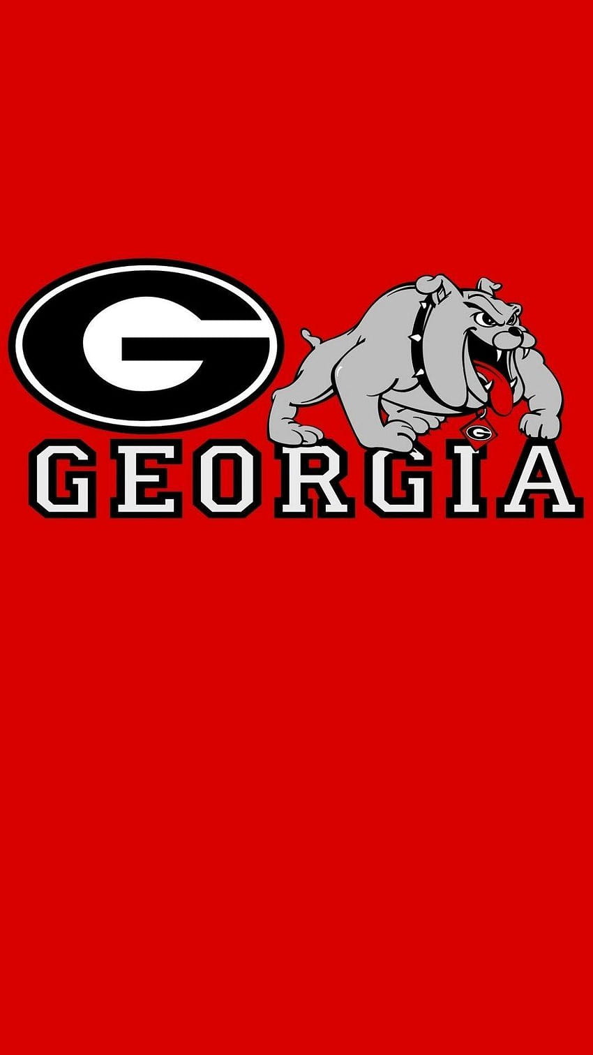 Georgia Bulldogs golden logo NCAA red metal background american football  club HD wallpaper  Peakpx