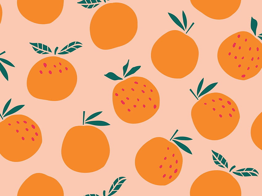 Estetyczny pinterest, estetyczny pomarańczowy Tapeta HD
