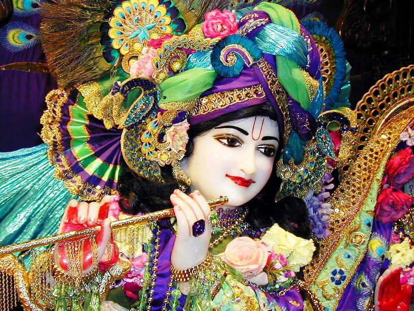 Shree Krishna über Shubh Janmashtami, Lord Krishna-Grafik HD-Hintergrundbild