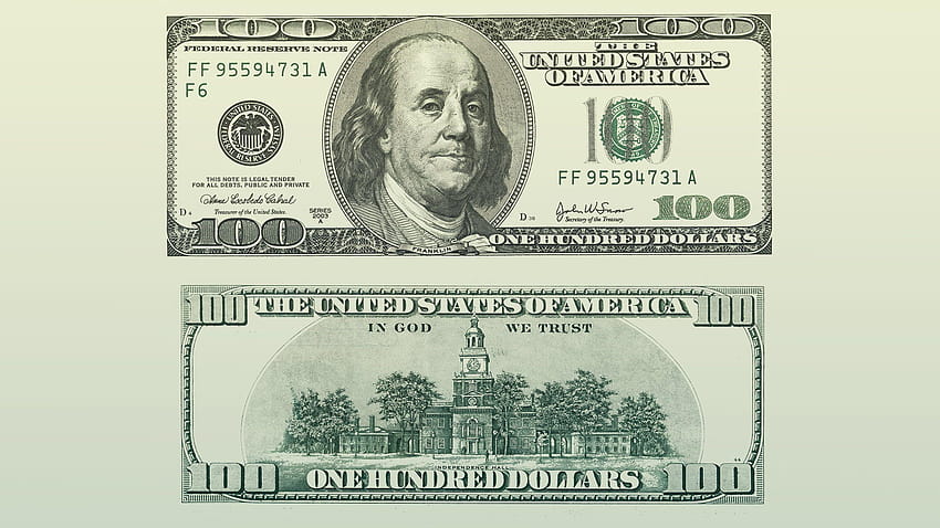 100달러 지폐 뒷면과 앞면, 100달러 HD 월페이퍼
