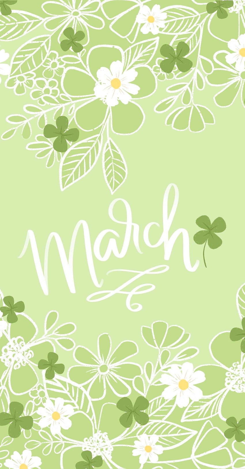 Iphone Sage Green March, sage hijau musim semi yang lucu wallpaper ponsel HD
