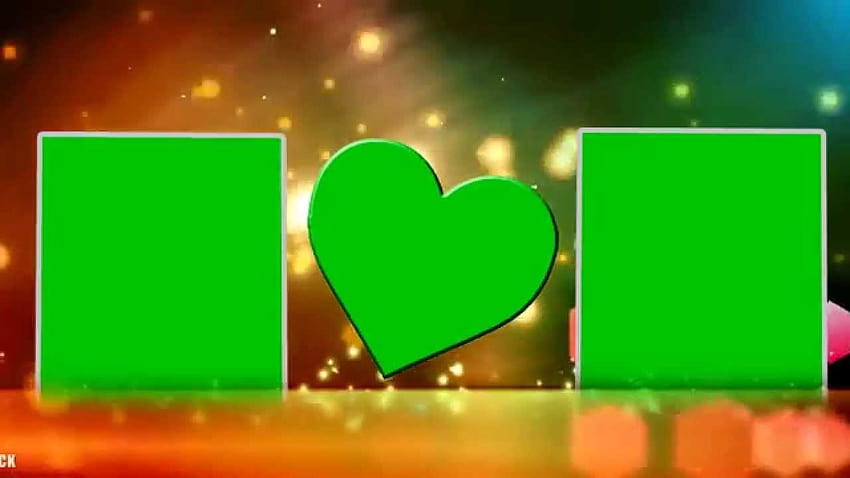 Красиви фонове за видео със зелен екран със сватбена рамка, фон на брака HD тапет