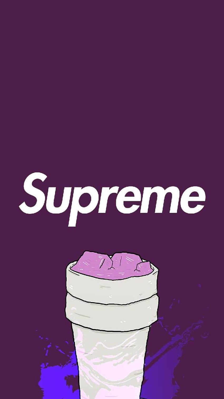 Supreme Splash by nikochittoo24, supreme purple aesthetic HD phone wallpaper