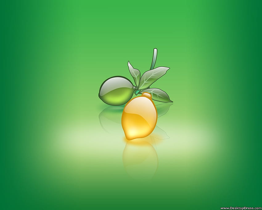 » 3D Backgrounds » Lemon in Green Backgrounds » www.dress, lemon green HD wallpaper