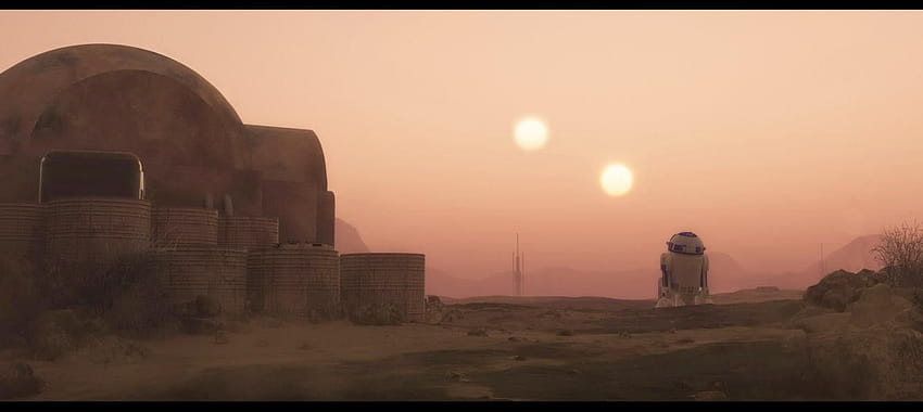 นักล่าเอเลี่ยนอาจต้องการมองหาดาวเคราะห์อย่างเช่น Star Wars, star wars tatooine เป็นอันดับแรก วอลล์เปเปอร์ HD