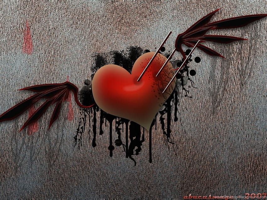 Broken Hearted 26 Backgrounds lovewall, heart with wings HD wallpaper