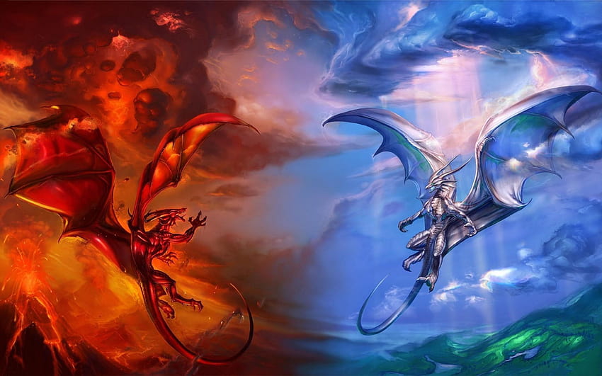 Heaven vs Hell, heaven and hell HD wallpaper
