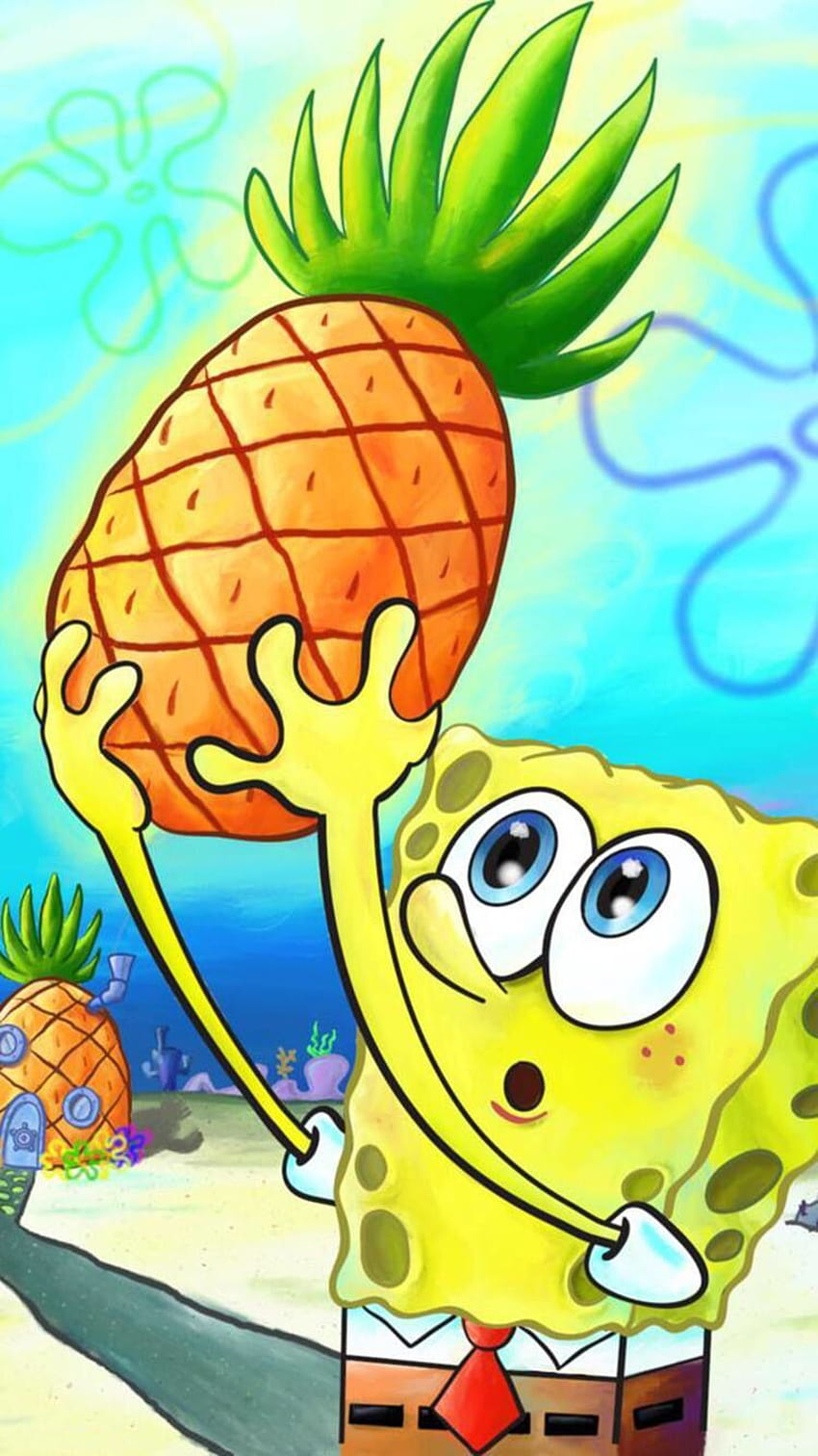 spongebob pineapple HD phone wallpaper