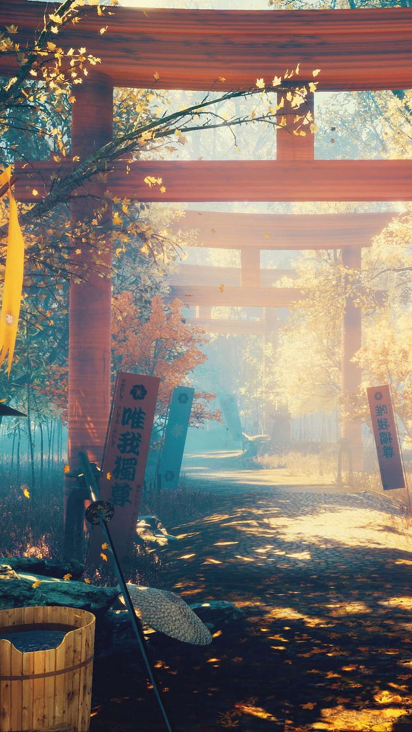 4 Anime Landscape สำหรับ iPhone และ Android โดย Matthew Gonzales ทิวทัศน์อะนิเมะญี่ปุ่น วอลล์เปเปอร์โทรศัพท์ HD