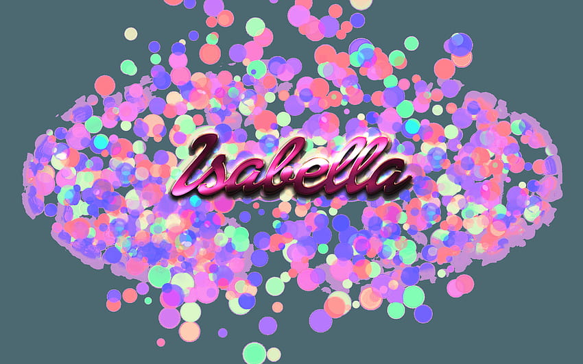 Isabella Name Logo Bokeh PNG, isabella i HD wallpaper