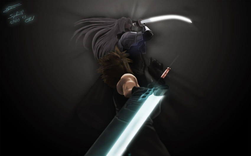 Sephiroth VS Cloud 팬 Art by Ema, 클라우드 세피로스 HD 월페이퍼