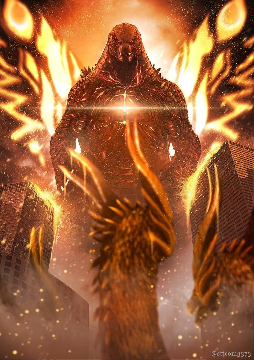 Godzilla brûlant, thermo godzilla Fond d'écran de téléphone HD