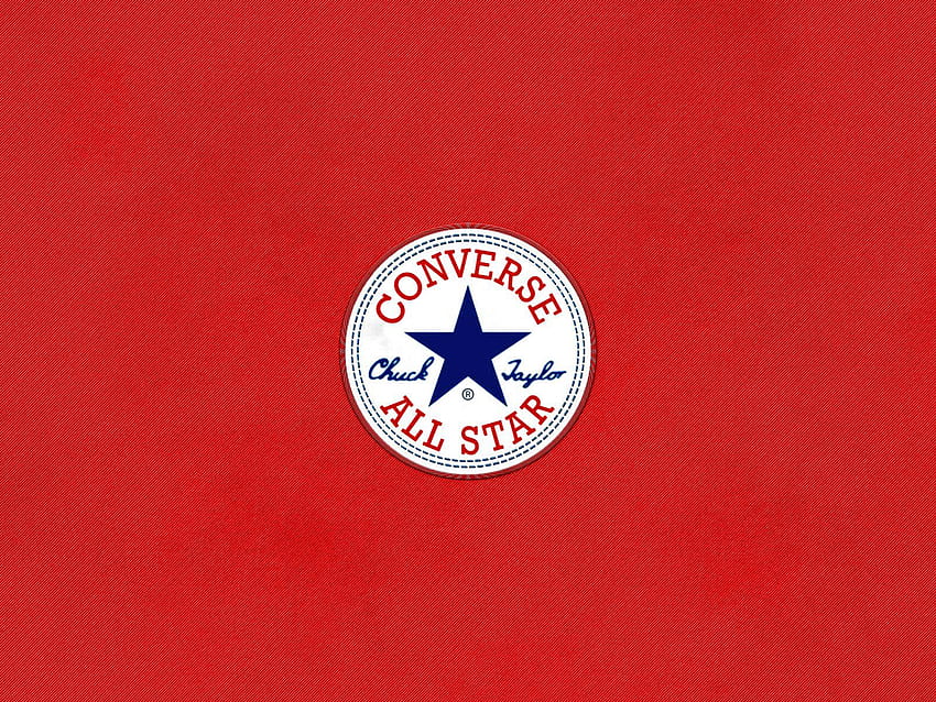 Converse All Star Logosu Kırmızı Arka Planlar, converse logosu HD duvar kağıdı