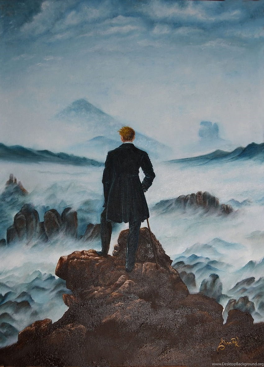 Caspar David Friedrich Wanderer Backgrounds wallpaper ponsel HD