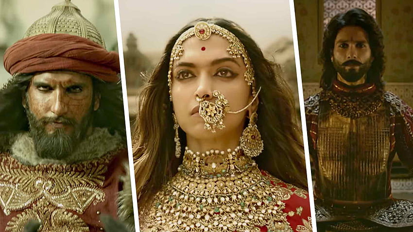 Saiu o trailer de Deepika Padukone, Ranveer Singh e Shahid Kapoor's Padmavati papel de parede HD