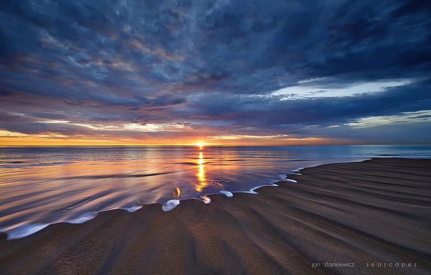 sea, beach, the sun, sunset, the evening, South Australia , section пейзажи HD wallpaper
