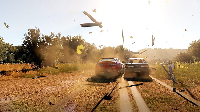 Accident in the game Forza Horizon and HD wallpaper